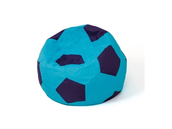 Fodbold Sako taske pouffe blågrøn XL 120 cm