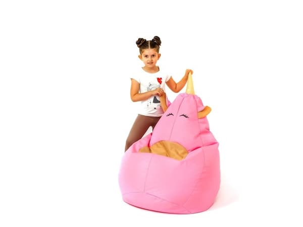 Unicorn pink L 105 x 80 cm Sako taske pouffe