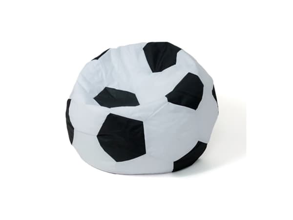 Sako taske pouffe ball hvid-sort XXL 140 cm