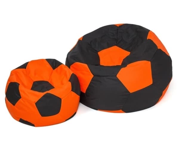Sako taske puf Ball sort-orange L 80 cm