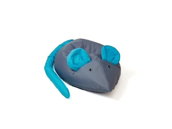 Sako taske pouffe Mouse gråblå L 110 x 80 cm