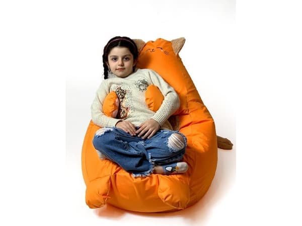 Sæk Sako Kitten orange L 105 x 80 cm