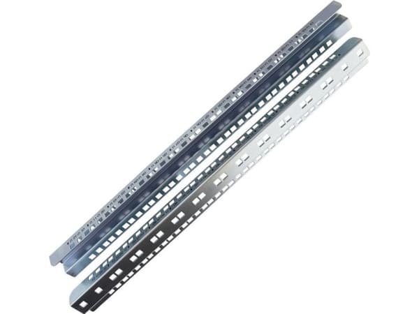 Lanview by Logon - Monteringsskinner for rack - galvanized - skapmonterbar - stål - 12U - 19"