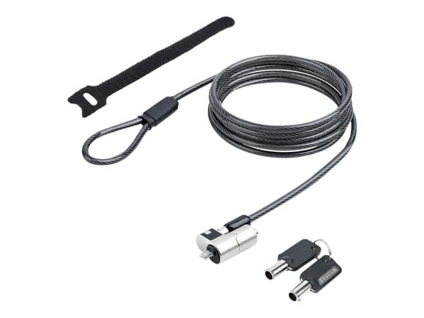 StarTech.com Nano Laptop Cable Lock, 6ft (2m), Anti-Theft Keyed Lock, Security Cable Locks Nano Slot Computers, For HP EliteBook/Lenovo ThinkPad X1/2