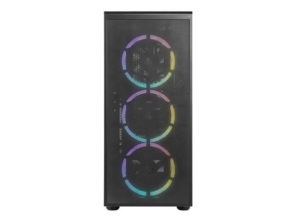 AZZA Prime - Keskitorni - ATX - sivupaneeli ikkunalla (karkaistu lasi) - musta - USB/Audio/Mic