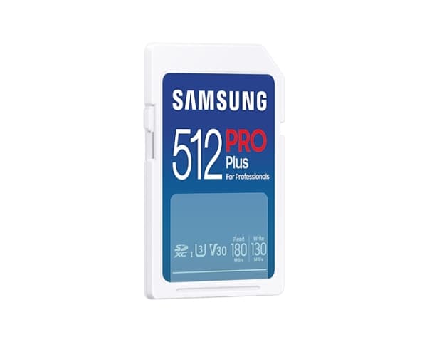 Samsung PRO Plus MB-SD512SB - Flash-minneskort - 512 GB - Video Class V30 / UHS-I U3 / Class10 - SDXC UHS-I - vit
