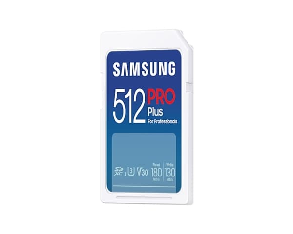 Samsung PRO Plus MB-SD512SB - Flash-minneskort - 512 GB - Video Class V30 / UHS-I U3 / Class10 - SDXC UHS-I - vit