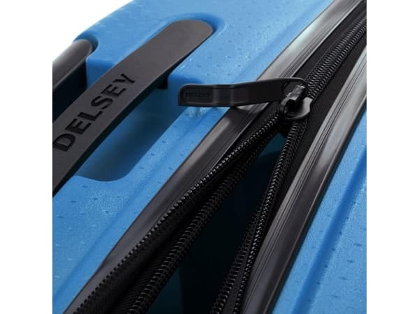 Delsey Paris Belmont Plus blå hård kuffert 76 cm.