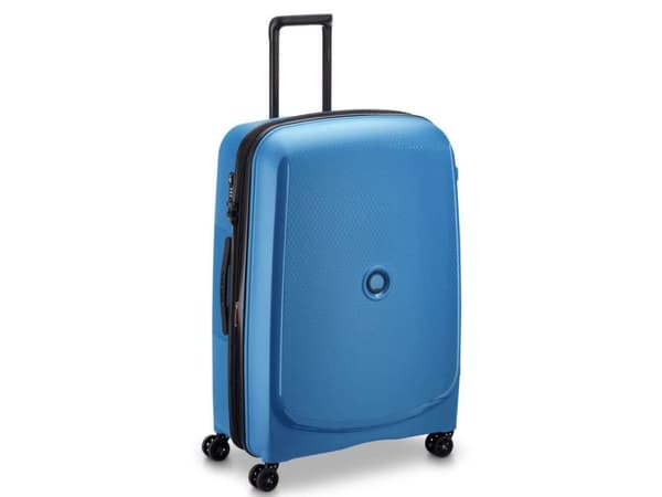 Delsey Paris Belmont Plus blå hård kuffert 76 cm.