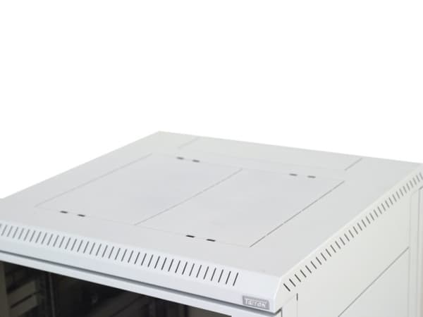 Triton 19" Delta S rack 22U/600x600, glass grey, Frittstående hylle, 300 kg, 42,5 kg, Grå
