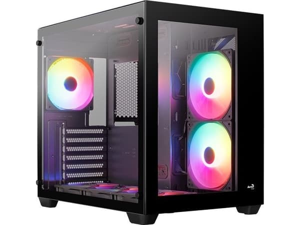AEROCOOL ADVANCED TECHNOLOGIES Geh Midi Dryft MicroATX/ATX/MiniITX FRGB black - ATX - Gehäuse - ATX