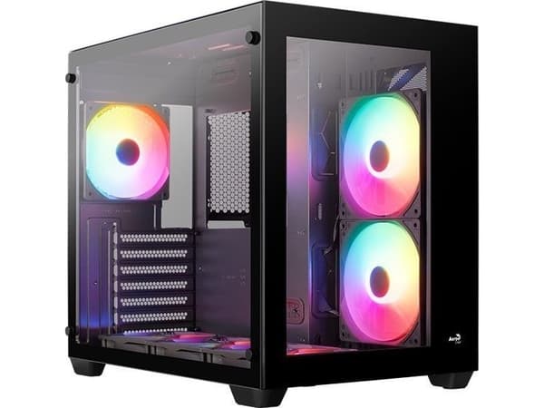 AEROCOOL ADVANCED TECHNOLOGIES Geh Midi Dryft MicroATX/ATX/MiniITX FRGB black - ATX - Gehäuse - ATX