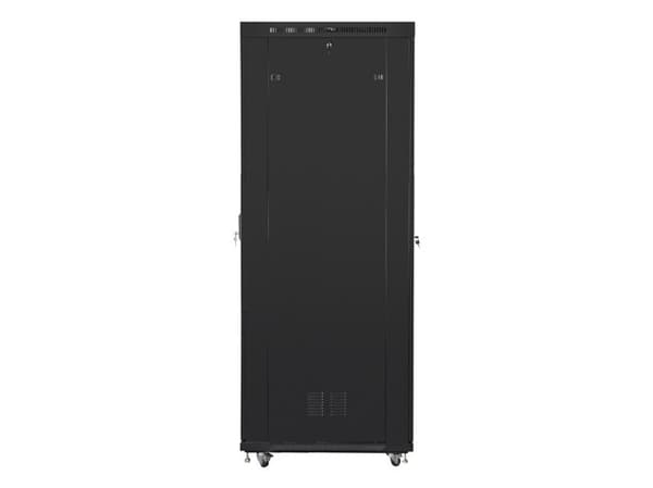 Lanberg - Rack skåp - med skärm - fristående - svart, RAL 9004 - 47U - 19"