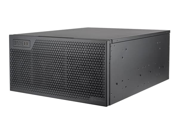 SilverStone RM52 - Rackmonterbar 5U - SSI EEB - ingen strømforsyning (ATX / PS/2 / SFX) - USB Sort