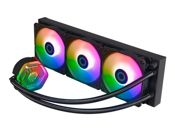 Cooler Master MasterLiquid 360 Atmos ARGB - Væskekjølesystem for prosessor - Radiatorstørrelse: 360 mm - (for: LGA1700, LGA1200, LGA1151, LGA1150, LG