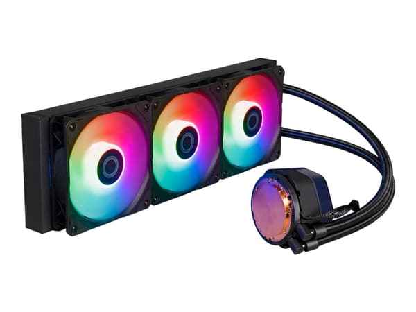 Cooler Master MasterLiquid 360 Atmos ARGB - Væskekjølesystem for prosessor - Radiatorstørrelse: 360 mm - (for: LGA1700, LGA1200, LGA1151, LGA1150, LG