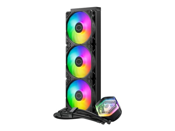 Cooler Master MasterLiquid 360 Atmos ARGB - Væskekjølesystem for prosessor - Radiatorstørrelse: 360 mm - (for: LGA1700, LGA1200, LGA1151, LGA1150, LG