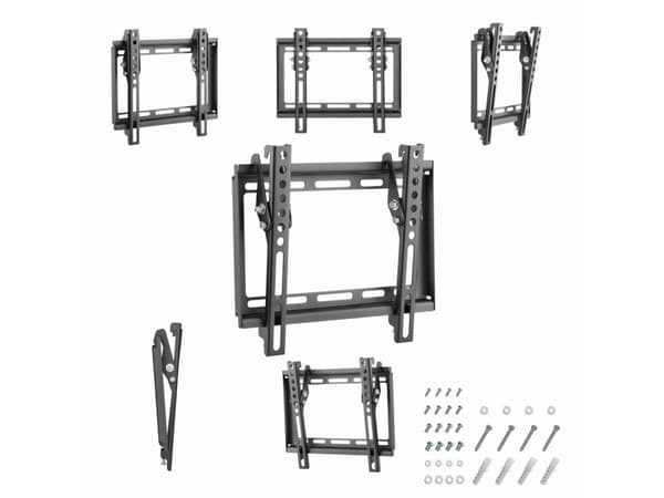 Gembird WM-42T-04 - Monteringssett (veggmontering) - for LCD-TV - tipping - stål, plastikk - svart - skjermstørrelse: 23"-42"