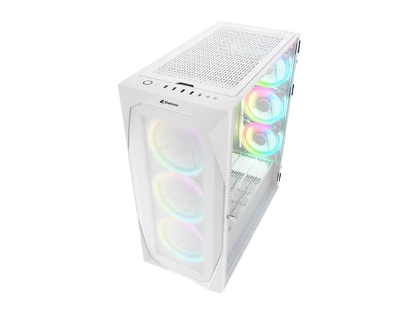 Sharkoon REV300 - - genomskinlig sidopanel (härdat glas) - ingen strömförsörjning - USB/ljud