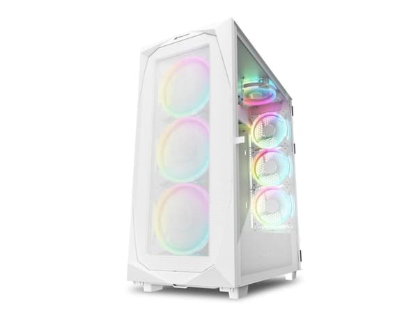 Sharkoon REV300 - - genomskinlig sidopanel (härdat glas) - ingen strömförsörjning - USB/ljud