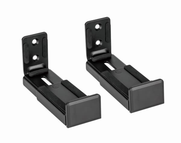 Gembird WM-SB-01 - Monteringssett (2 braketter) - for soundbar - stål, ABS-plast - svart - veggmonterbar