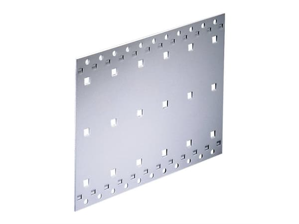 Schroff 34560-193, Sidpanel, Silver, Rostfritt stål, 3U, 48,3 cm (19"), 415 mm