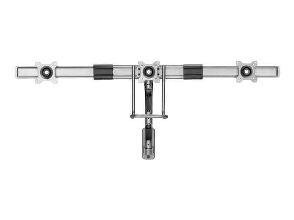 Gembird MA-WA3-01 - Monteringssett (3 VESA-adaptere, skjermarm) - justerbar arm - for 3 LCD/plasma-paneler - aluminium, stål, plastikk - romgrå - skj