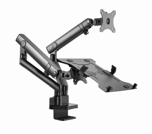 Gembird MA-DA3-02 - Monteringssats (montering på skrivbord) - justerbar arm - för bildskärm/bärbar dator - aluminium, stål, plast - skärmstorlek: up