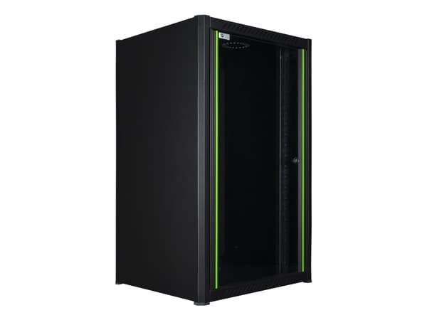 Lanview by Logon - Rack skåp - 60 x 56 - väggmontering - svart, RAL 9005 - 20U - 19"