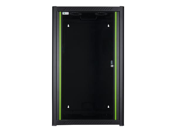 Lanview by Logon - Rack skåp - 60 x 56 - väggmontering - svart, RAL 9005 - 20U - 19"