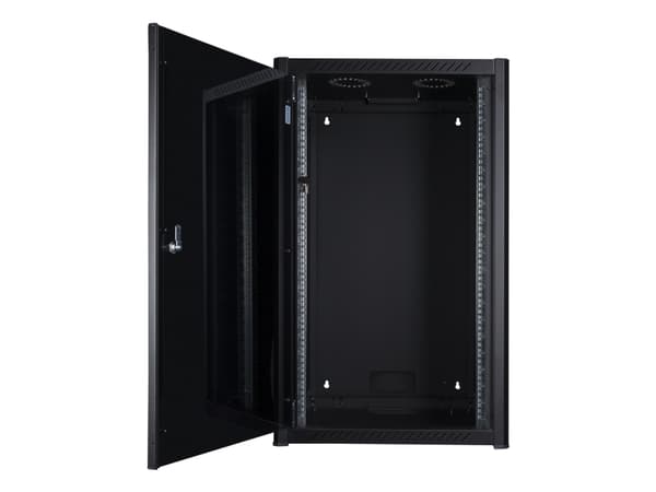 Lanview by Logon - Rack skåp - 60 x 56 - väggmontering - svart, RAL 9005 - 20U - 19"