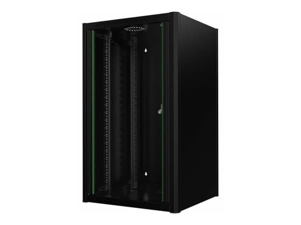 Lanview by Logon - Rack skåp - 60 x 56 - väggmontering - svart, RAL 9005 - 20U - 19"