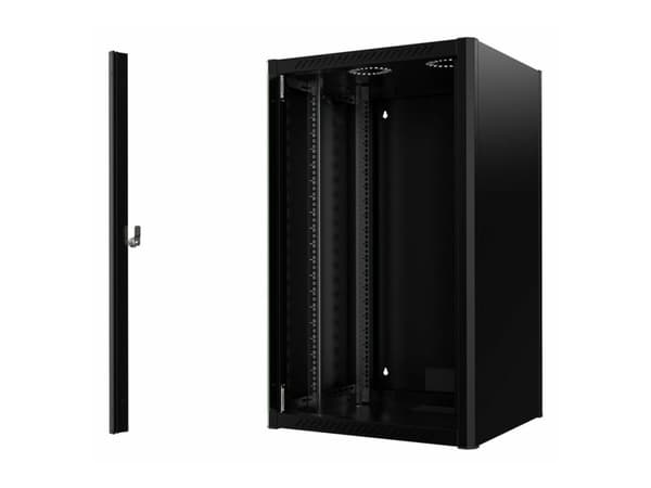 Lanview by Logon - Rack skåp - 60 x 56 - väggmontering - svart, RAL 9005 - 20U - 19"