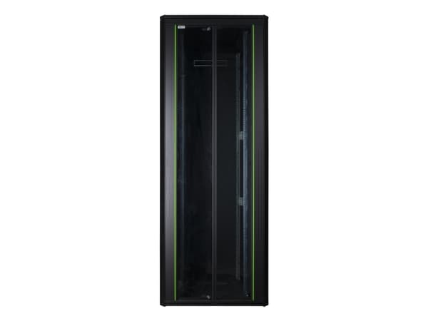 LOGON RDL42U81BL, 42U, Fristående hyllplan, 600 kg, Svart, Metall, Stål