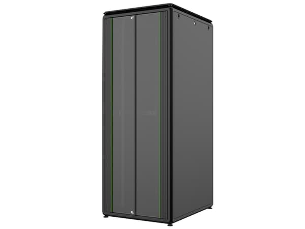 LOGON RDL42U81BL, 42U, Fristående hyllplan, 600 kg, Svart, Metall, Stål