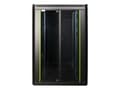 Miniatyrbilde 3 av 5: Lanview by Logon Data Line - Rack skap - 800 x 800 mm, data line - free-standing - svart, RAL 9005 - 22U - 19"