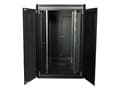 Miniatyrbilde 4 av 5: Lanview by Logon Data Line - Rack skap - 800 x 800 mm, data line - free-standing - svart, RAL 9005 - 22U - 19"