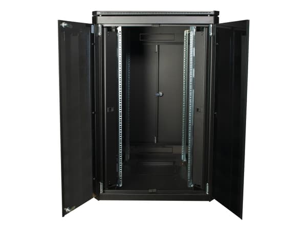 Lanview by Logon Data Line - Rack skap - 800 x 800 mm, data line - free-standing - svart, RAL 9005 - 22U - 19"