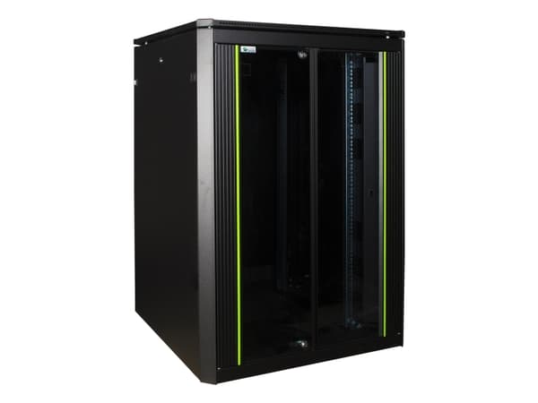 Lanview by Logon Data Line - Rack skap - 800 x 800 mm, data line - free-standing - svart, RAL 9005 - 22U - 19"