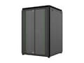 Miniatyrbilde 2 av 5: Lanview by Logon Data Line - Rack skap - 800 x 800 mm, data line - free-standing - svart, RAL 9005 - 22U - 19"
