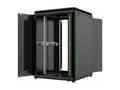 Miniatyrbilde 1 av 5: Lanview by Logon Data Line - Rack skap - 800 x 800 mm, data line - free-standing - svart, RAL 9005 - 22U - 19"