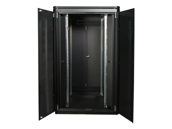 Lanview by Logon - Rack skåp - 800 x 800 mm, data line - fristående - svart, RAL 9005 - 26U - 19"