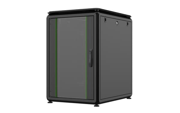 LOGON RDL16U68BL, 16U, Fristående hyllplan, 600 kg, Svart, Metall, Stål