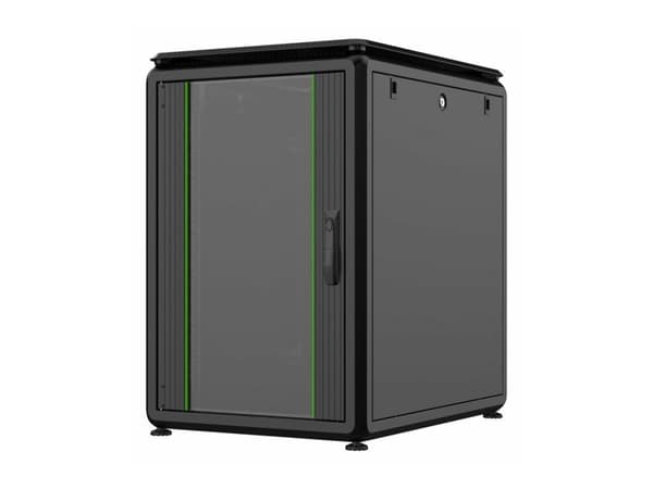 LOGON RDL16U68BL, 16U, Fristående hyllplan, 600 kg, Svart, Metall, Stål