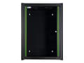Miniatyrbilde 3 av 5: Lanview by Logon - Rackskap - 60 x 56, pro - veggmonterbar, frittstående - svart, RAL 9005 - 16U - 19"