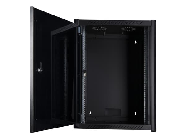 Lanview by Logon - Rackskap - 60 x 56, pro - veggmonterbar, frittstående - svart, RAL 9005 - 16U - 19"