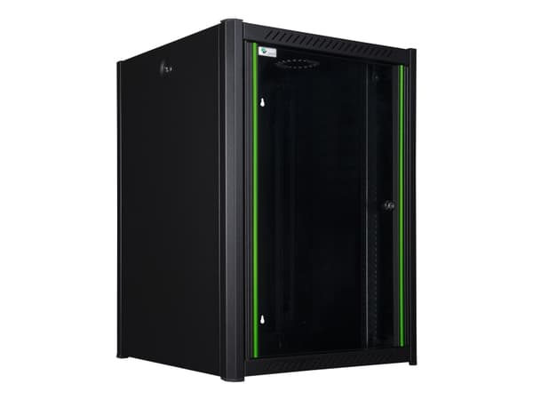 Lanview by Logon - Rackskap - 60 x 56, pro - veggmonterbar, frittstående - svart, RAL 9005 - 16U - 19"