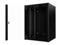 Miniatyrbilde 1 av 5: Lanview by Logon - Rackskap - 60 x 56, pro - veggmonterbar, frittstående - svart, RAL 9005 - 16U - 19"