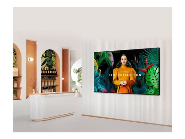 Samsung QB85C - 85" Diagonalklasse (84.5" synlig) - QBC Series LED-bakgrunnsbelyst LCD-skjerm - intelligent skilting - Tizen OS - 4K UHD (2160p) 3840