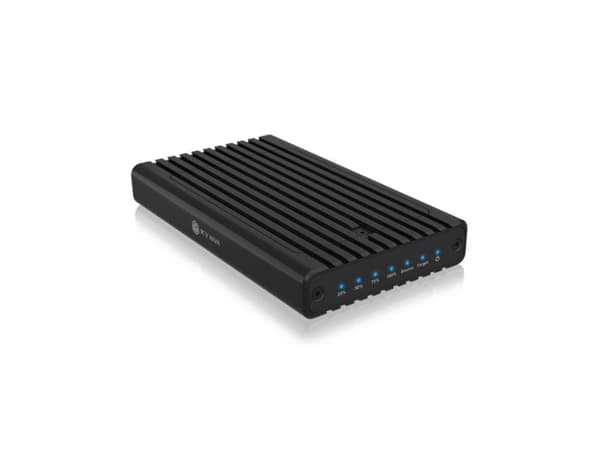 ICY BOX IB-2817MCL-C31, SSD-kabinett, M.2, PCI Express, 10 Gbit/s, USB-tilkobling, Sort